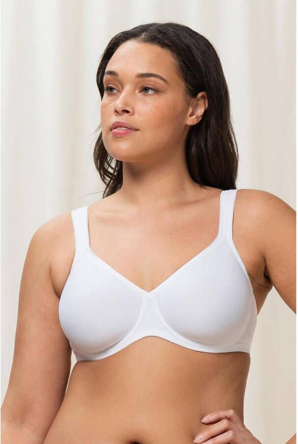 Triumph niet-voorgevormde beugelbh Modern Soft+Cotton wit - Foto 2