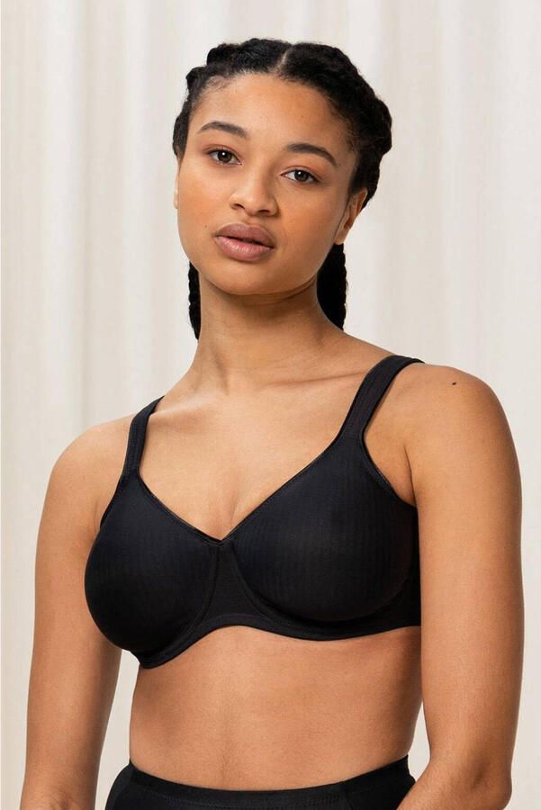 Triumph niet-voorgevormde beugelbh Modern Soft+Cotton zwart - Foto 3