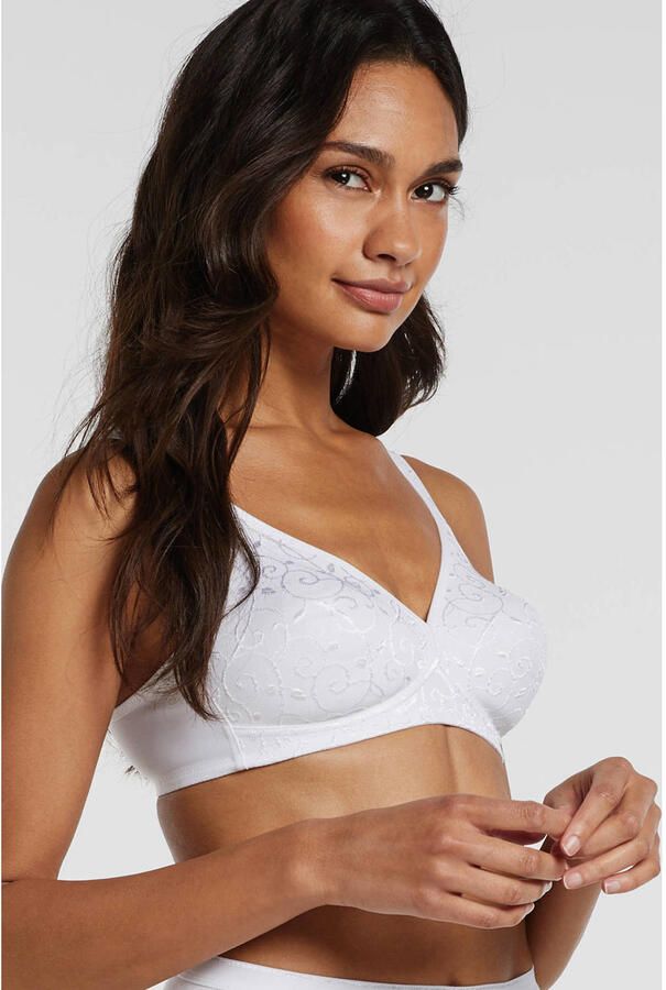 Triumph niet-voorgevormde bh zonder beugel Elegant Cotton wit - Foto 2