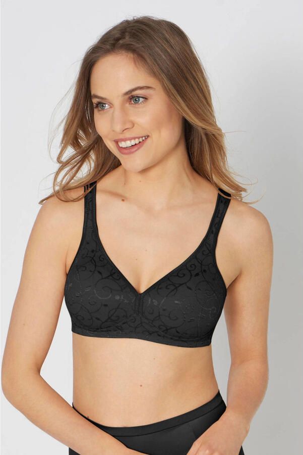Triumph niet-voorgevormde bh zonder beugel Elegant Cotton zwart - Foto 2