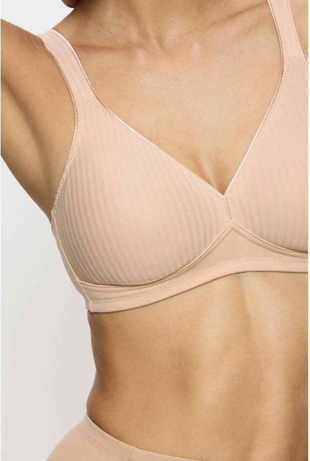 Triumph Bh zonder beugels Modern Soft Cotton N subtiel gestreept met vormgevende cups zonder vulling - Foto 2