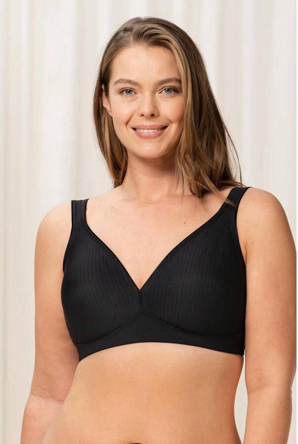 Triumph Bh zonder beugels Modern Soft Cotton N subtiel gestreept met vormgevende cups zonder vulling - Foto 2