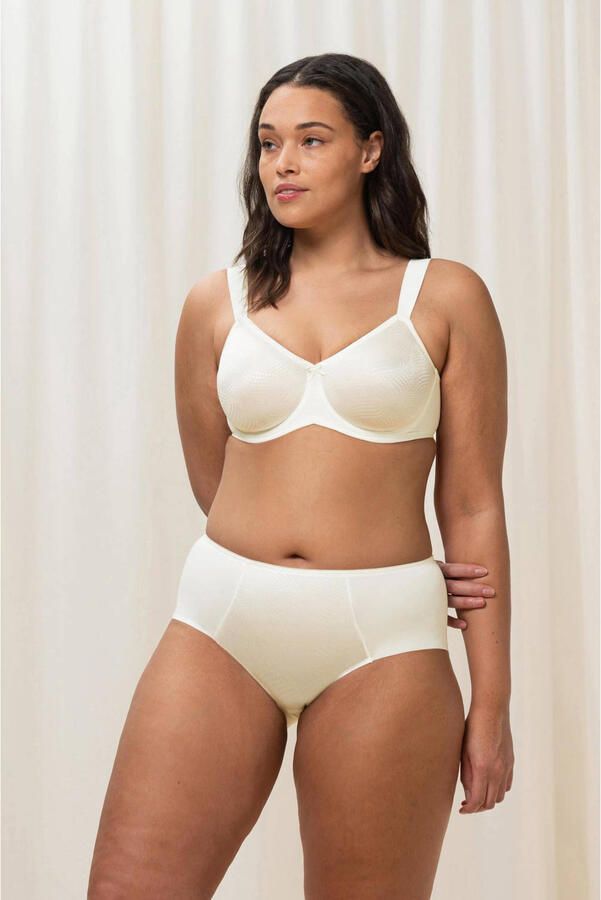 Triumph Minimizer-bh Essential Minimizer Glinsterend jacquardpatroon met beugel kleine satijnen strik - Foto 2