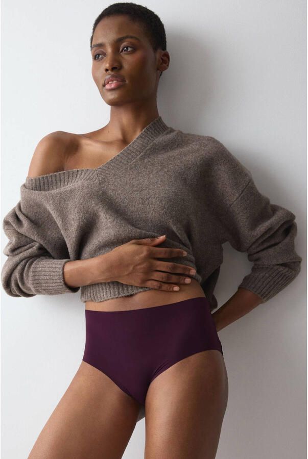 Triumph Pretty Micro maxislip aubergine