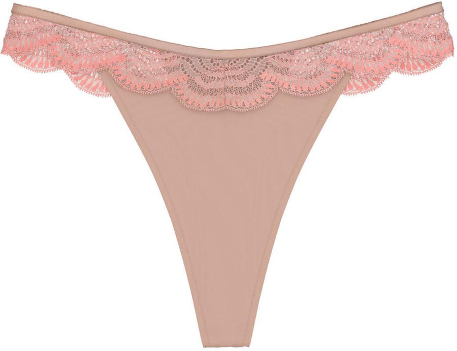 Triumph string Comfort Glam beige roze