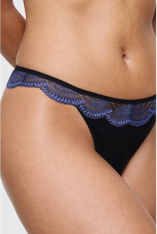 Triumph string Comfort Glam zwart blauw - Foto 2