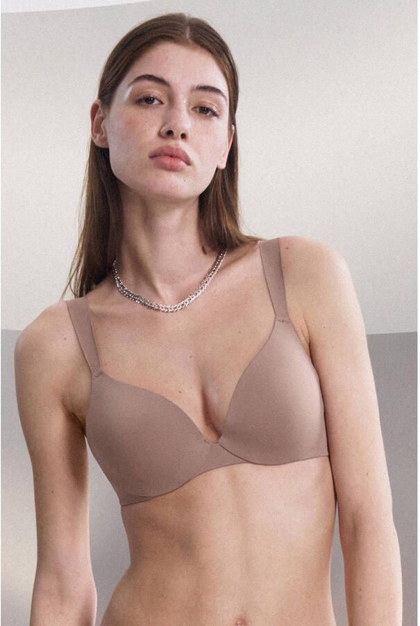 Triumph Beugel-bh Body Make-Up Illusion met diep decolleté gewatteerde cups comfort-beugel microvezel