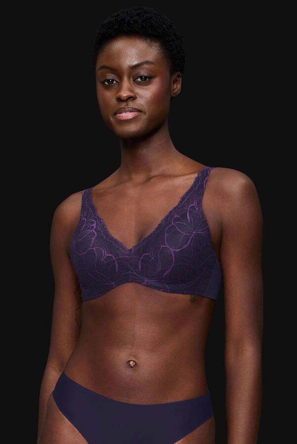 Triumph voorgevormde beugelbh Body Make-up Illusion donkerpaars