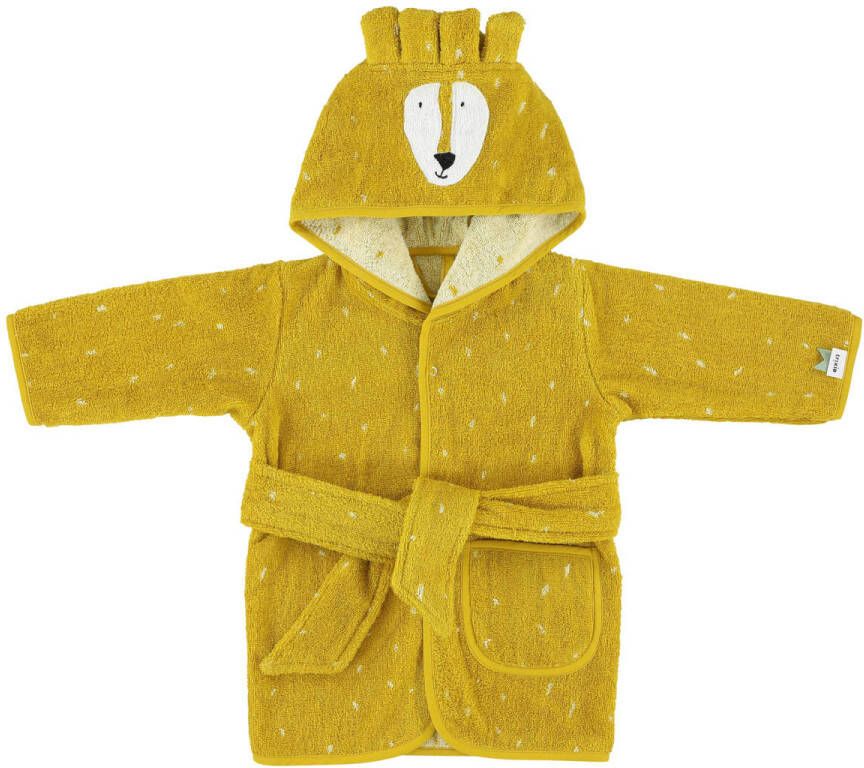 TRIXIE Mr. Lion badstof badjas okergeel All over print 98 104