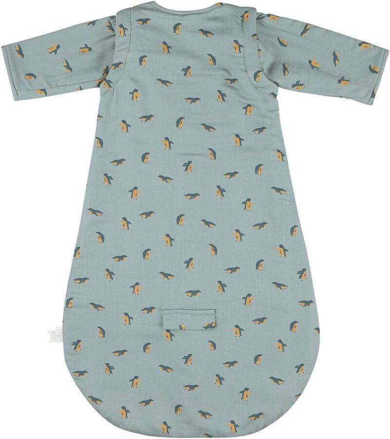 TRIXIE baby slaapzak tussenseizoen Peppy Penguins Babyslaapzak Blauw Dierenprint 70