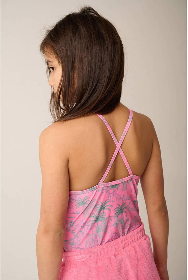 Tumble 'n Dry badpak met all over print roze - Foto 2