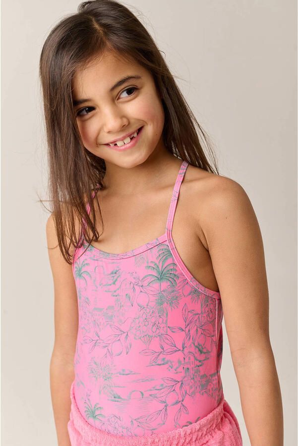 Tumble 'n Dry badpak met all over print roze - Foto 3