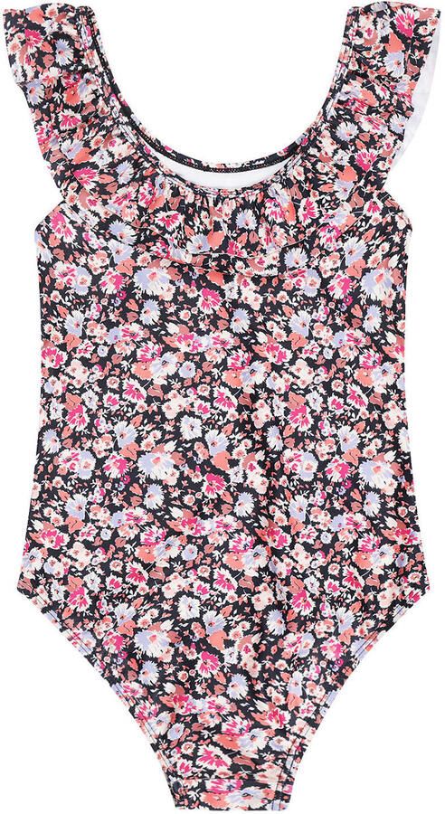 Tumble 'n Dry badpak met ruches donkerblauw roze - Foto 3