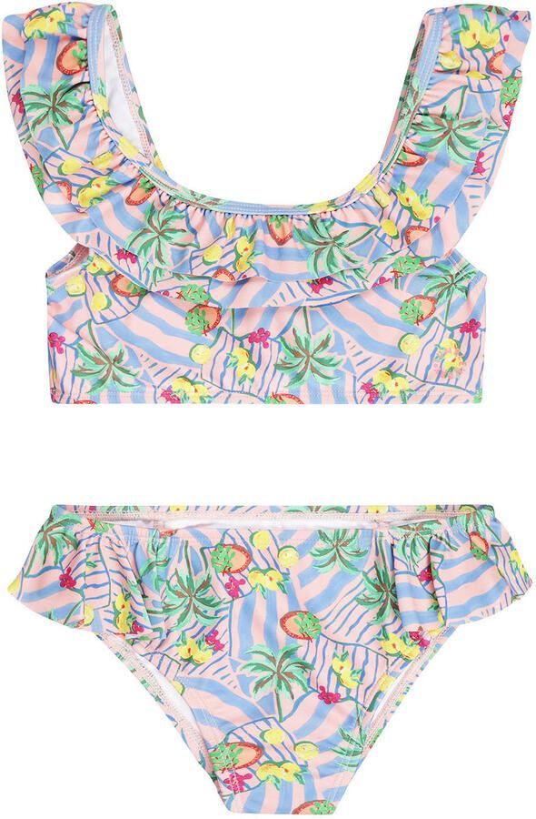 Tumble 'n Dry bikini met ruches en all over print lichtroze - Foto 2