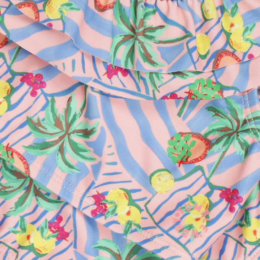 Tumble 'n Dry bikini met ruches en all over print lichtroze - Foto 3