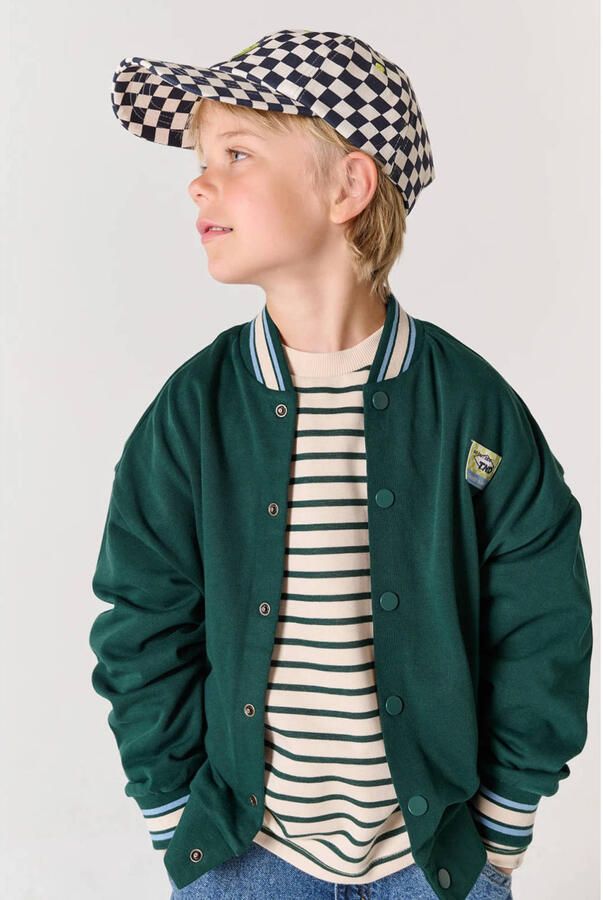 Tumble 'n Dry bomberjack met contrast bies donkergroen - Foto 2