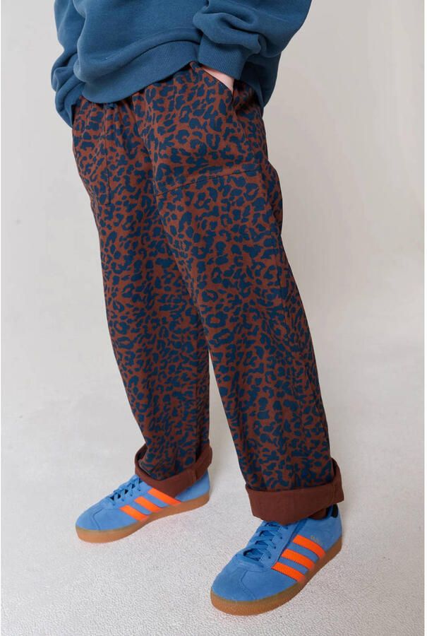 Tumble 'n Dry casual broek met panterprint donkerbruin - Foto 2