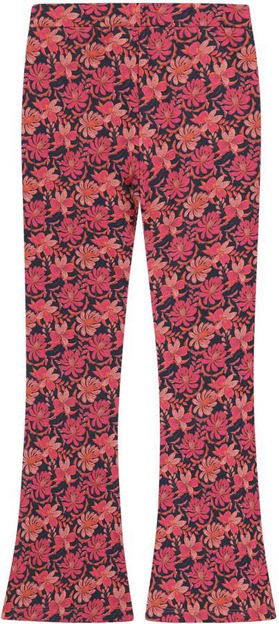Tumble 'n Dry flared gebloemde casual broek roze - Foto 4