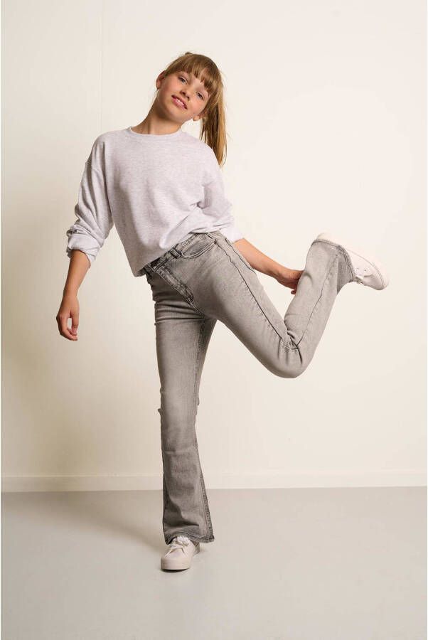 Tumble 'n Dry flared jeans Juliette denim light grey Grijs Meisjes Stretchdenim 146
