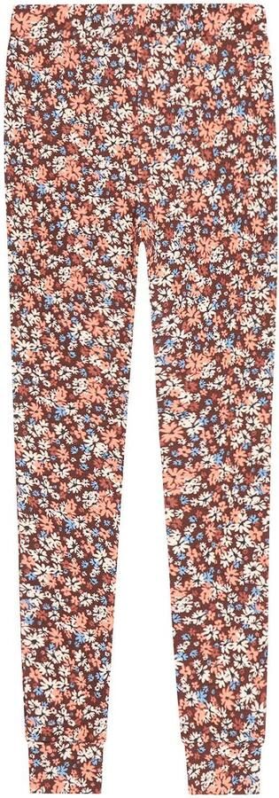 Tumble 'n Dry gebloemde legging donkerrood - Foto 3