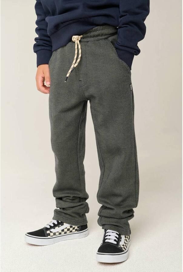 Tumble 'n Dry gemêleerde jacquard cargobroek donkergroen Jongens Katoen - Foto 4