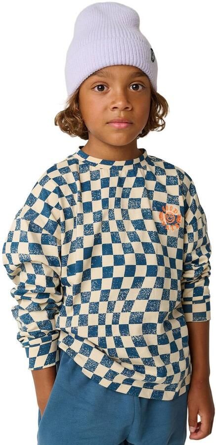 Tumble 'n Dry geruite longsleeve grijsblauw Jongens Katoen Ronde hals - Foto 2