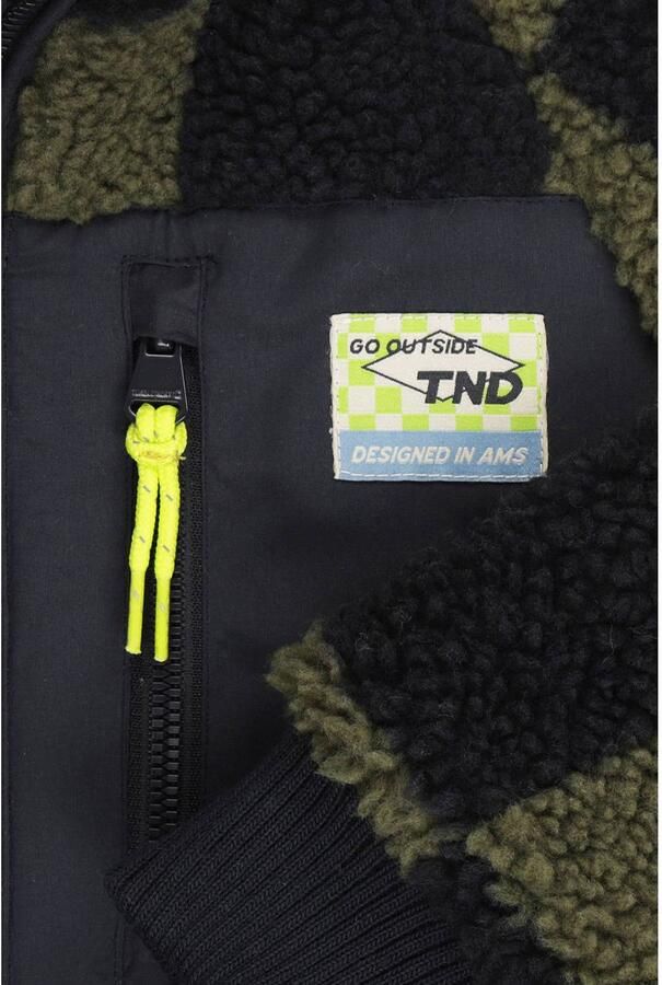 Tumble 'n Dry geruite teddy jas olijfgroen