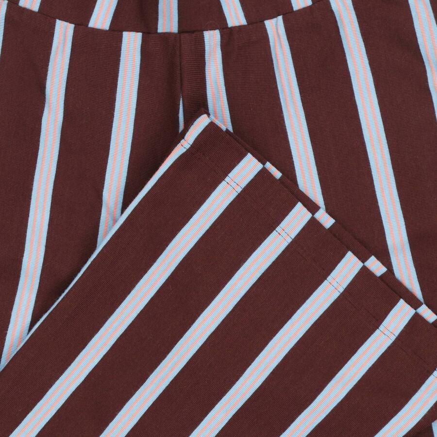 Tumble 'n Dry gestreepte flared broek donkerbruin - Foto 2