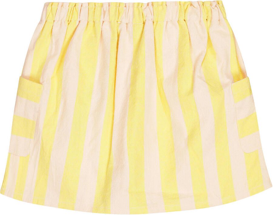 Tumble 'n Dry gestreepte korte rok lichtgeel - Foto 3