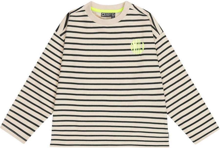 Tumble 'n Dry gestreepte longsleeve met borduursels donkergroen - Foto 2