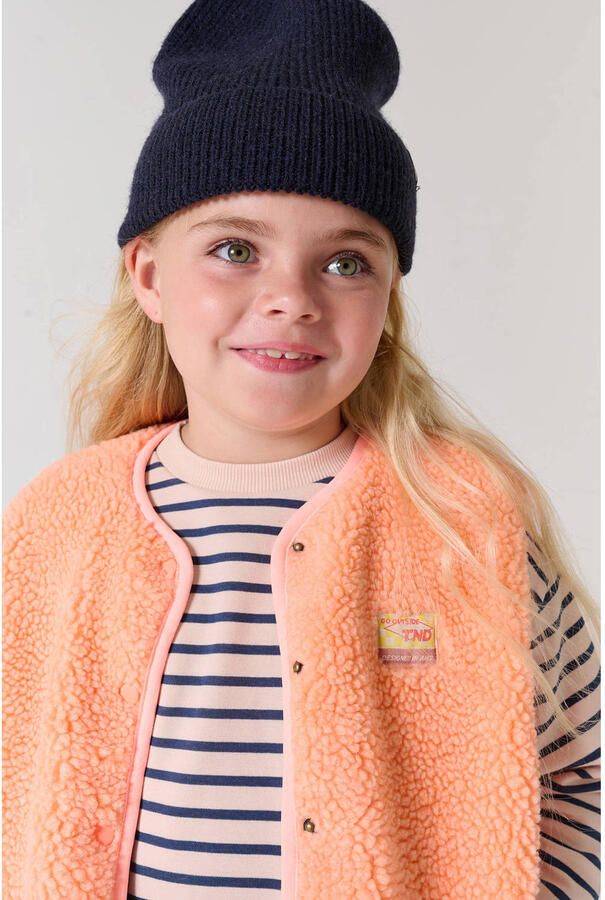 Tumble 'n Dry gestreepte longsleeve met borduursels grijsblauw - Foto 2