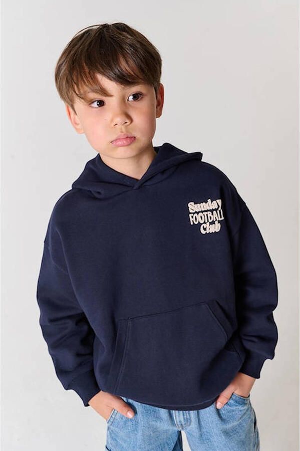 Tumble 'n Dry hoodie met backprint donkerblauw