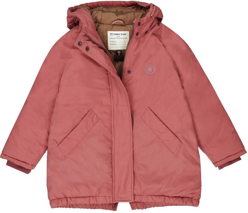 Tumble 'n Dry jas Karlsruhe roze Meisjes Polyester Capuchon Effen 146 152