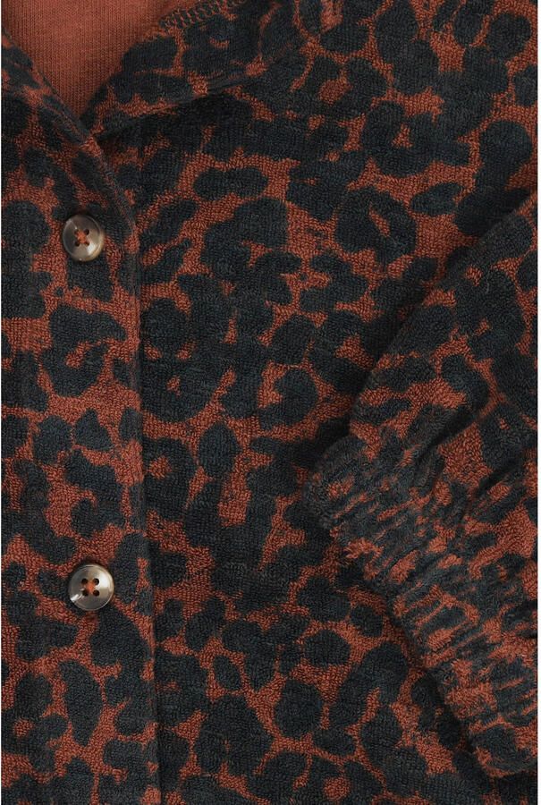 Tumble 'n Dry jas met panterprint donkerbruin - Foto 2