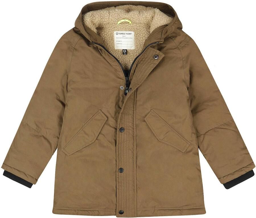 Tumble 'n Dry katoenen winterjas lichtkaki