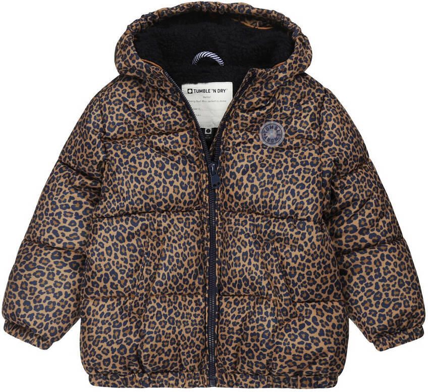 Tumble 'n Dry Lo gewatteerde winterjas Villach van gerecycled polyester bruin Meisjes Gerecycled polyester (duurzaam) Capuchon 86