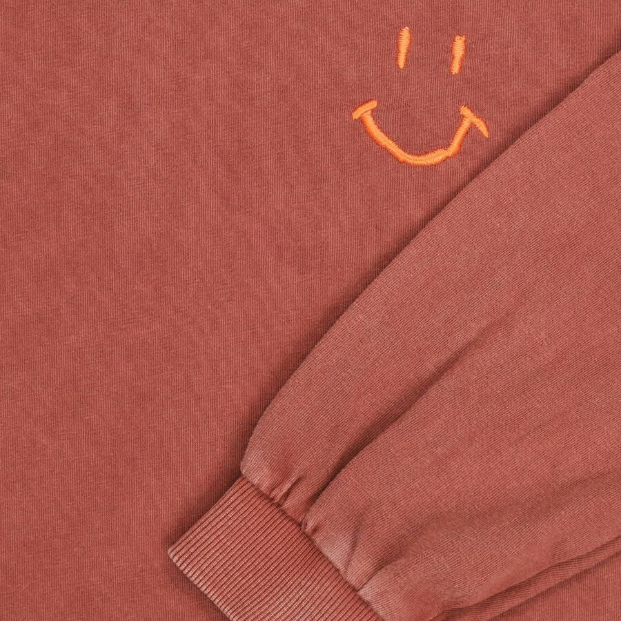 Tumble 'n Dry longsleeve met geribde boorden en backprint rood - Foto 2
