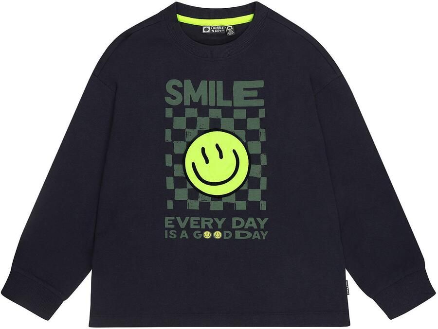 Tumble 'n Dry longsleeve met print donkerblauw