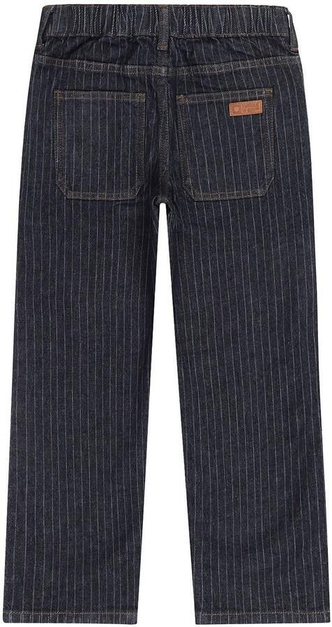 Tumble 'n Dry loose fit jeans met krijtstreep donkerblauw