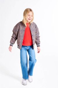 Tumble 'n Dry Mid bomberjack zomer Gentily van gerecycled polyester lichtbruin antraciet
