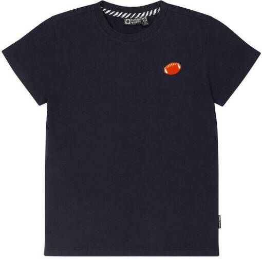 Tumble 'n Dry Mid T-shirt Goal met backprint donkerblauw