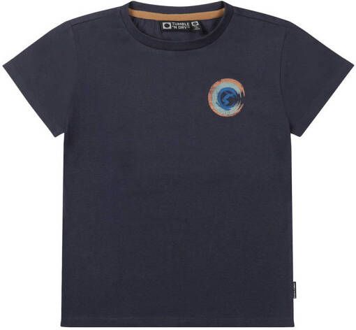 Tumble 'n Dry Mid T-shirt Surf van biologisch katoen donkerblauw Jongens Katoen (biologisch) Ronde hals 104