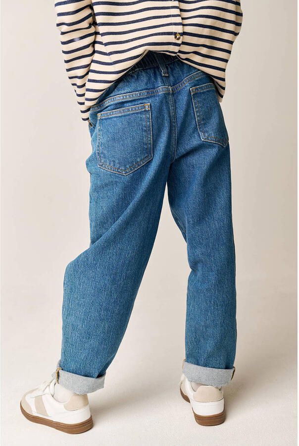 Tumble 'n Dry mom jeans medium blue denim Blauw Effen - Foto 3