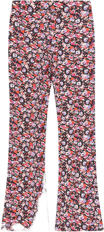 Tumble 'n Dry regular waist gebloemde flared broek donkerblauw - Foto 5