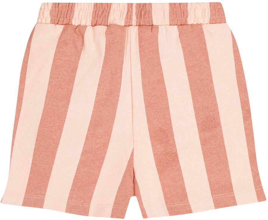 Tumble 'n Dry regular waist gestreepte sweatshort zalm - Foto 4
