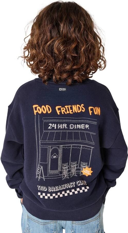 Tumble 'n Dry sweater met backprint donkerblauw Backprint - Foto 3