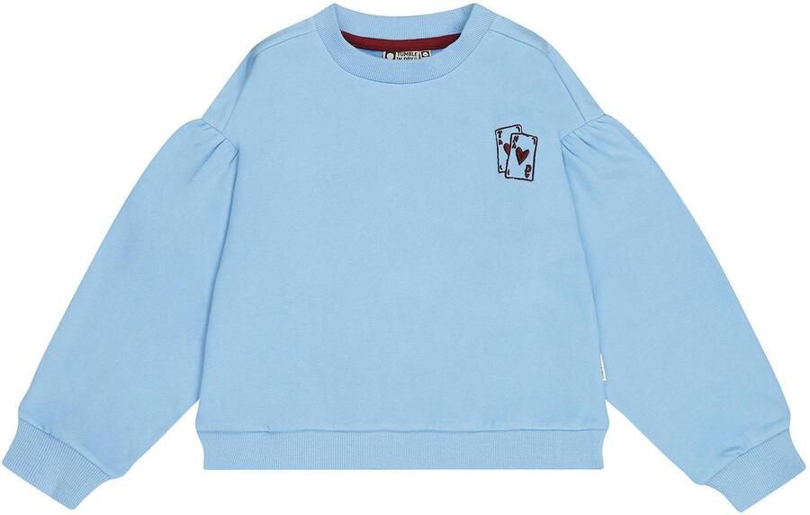 Tumble 'n Dry sweater met borduursels en backprint blauw - Foto 3