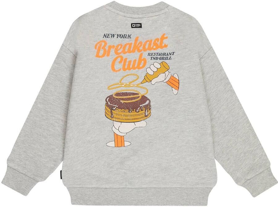 Tumble 'n Dry sweater met borduursels en backprint lichtgrijs - Foto 3