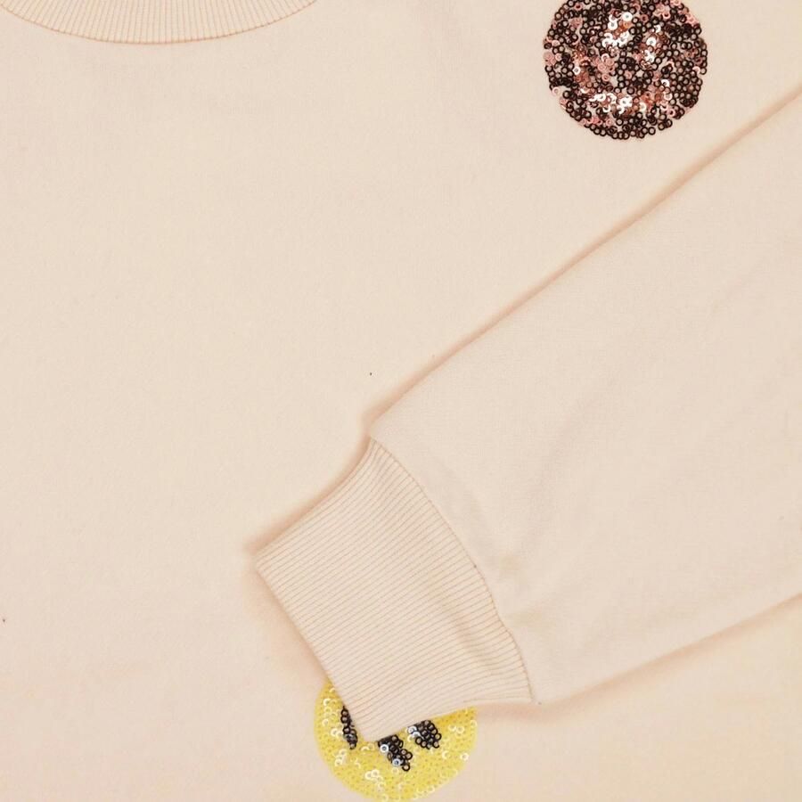 Tumble 'n Dry sweater met pailletten en print beige - Foto 5