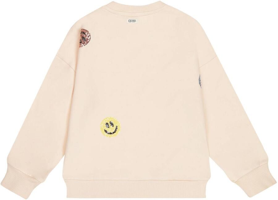 Tumble 'n Dry sweater met pailletten en print beige - Foto 6